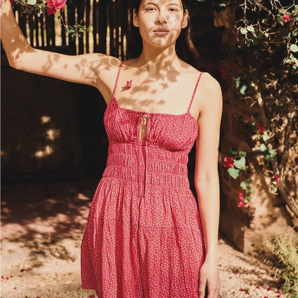Ciao Lucia Red Caserta Mini Dress